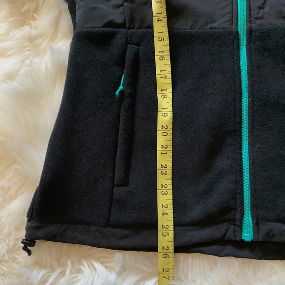 NWT The North Face Women's Denali Fleece Jacket Black Turquoise Zip Size Medium - Picture 10 of 16